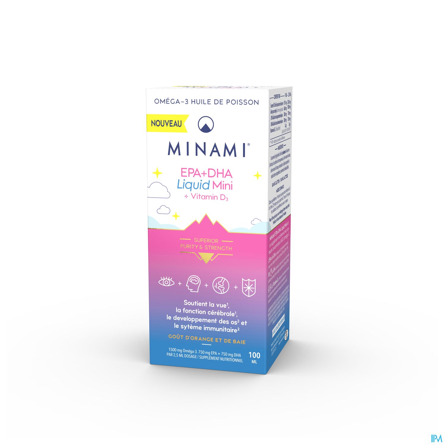 Minami EPA + DHA Liquid Mini + Vitamine D3 Fl 100 ml - Minami Nutrition