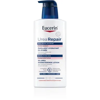 Eucerin UreaRepair Plus Émollient 5% d'Urée Parfum Apaisant Peau Sèche et Rugueuse 400ml