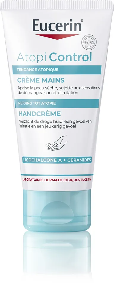 Eucerin AtopiControl Crème Mains Peau Sèche à tendance Atopique Tube 75ml