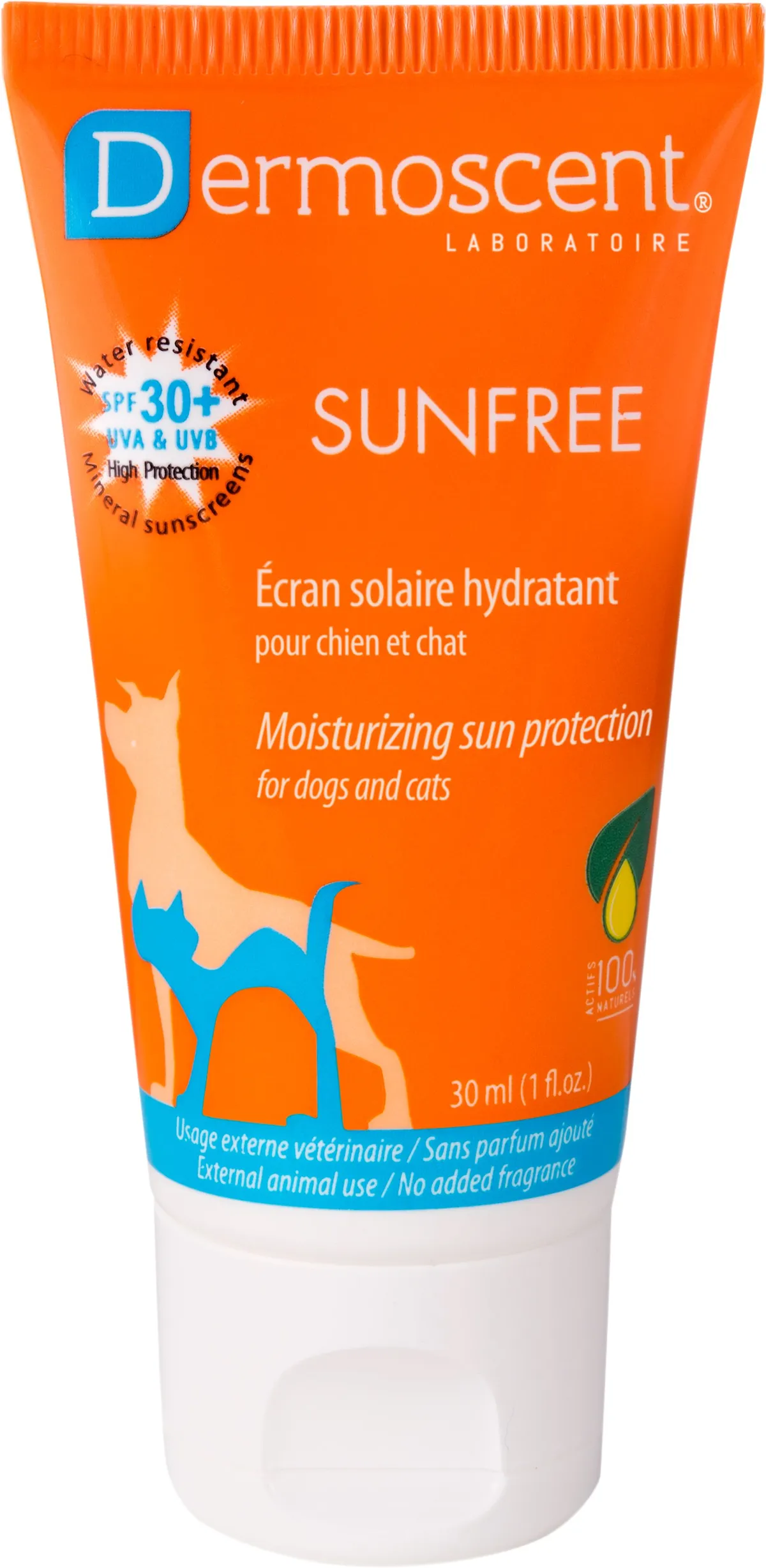Dermoscent Sunfree Zonnebescherming SPF 30 Hond & Kat 30 ml