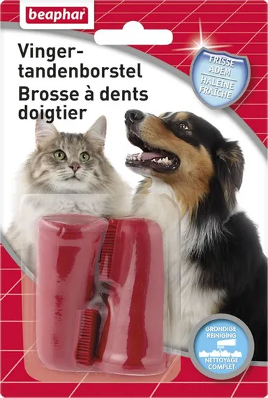 Beaphar Tandenborstel Vingerling 2 Stuks