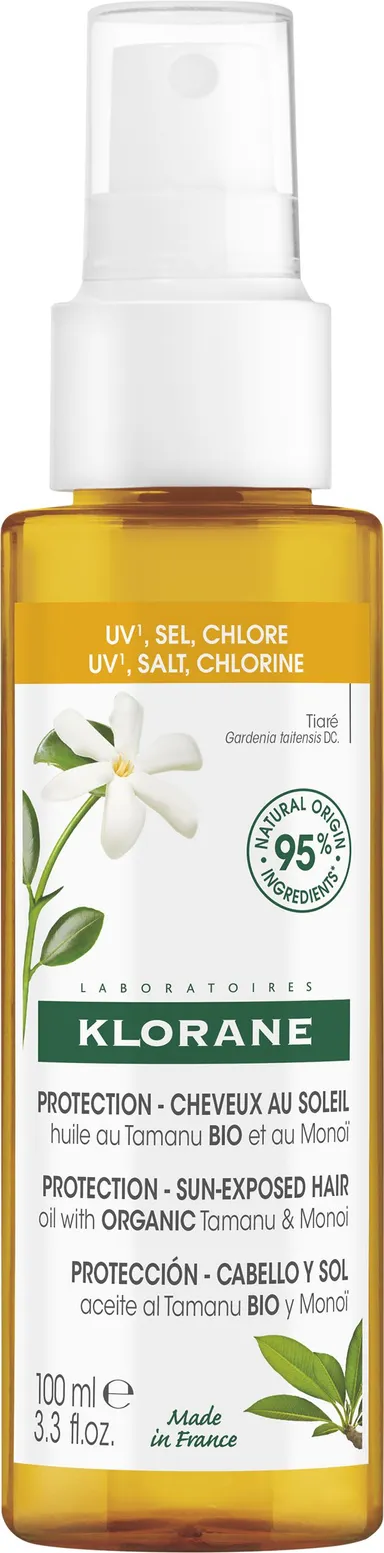 Klorane Bio Tamanu En Monoi Nutri-Herstellende Olie Zonnebescherming 100Ml