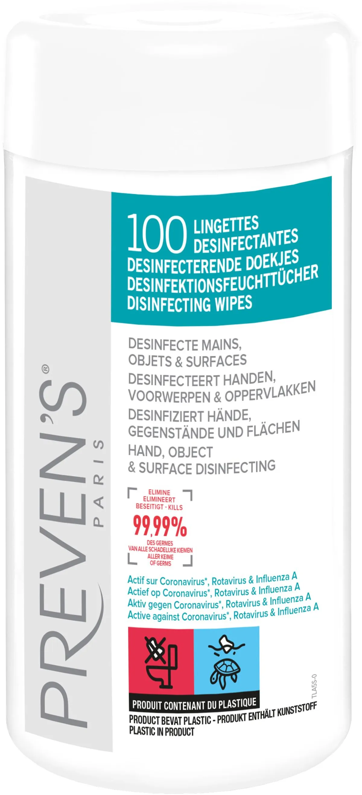 Preven's Lingettes Désinfectantes 100