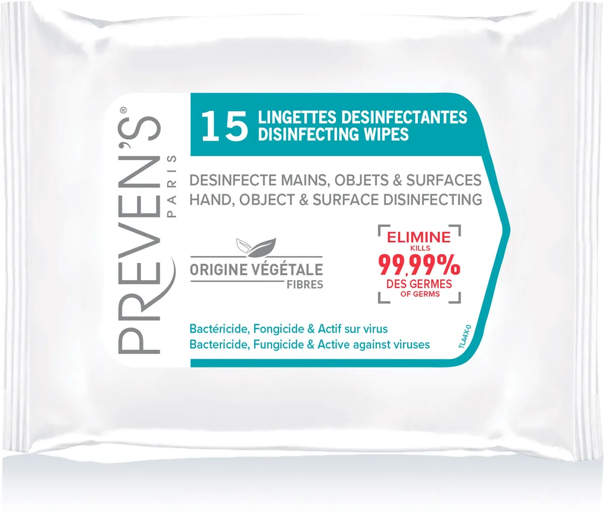 Preven's Lingettes Désinfectantes 15 pièces