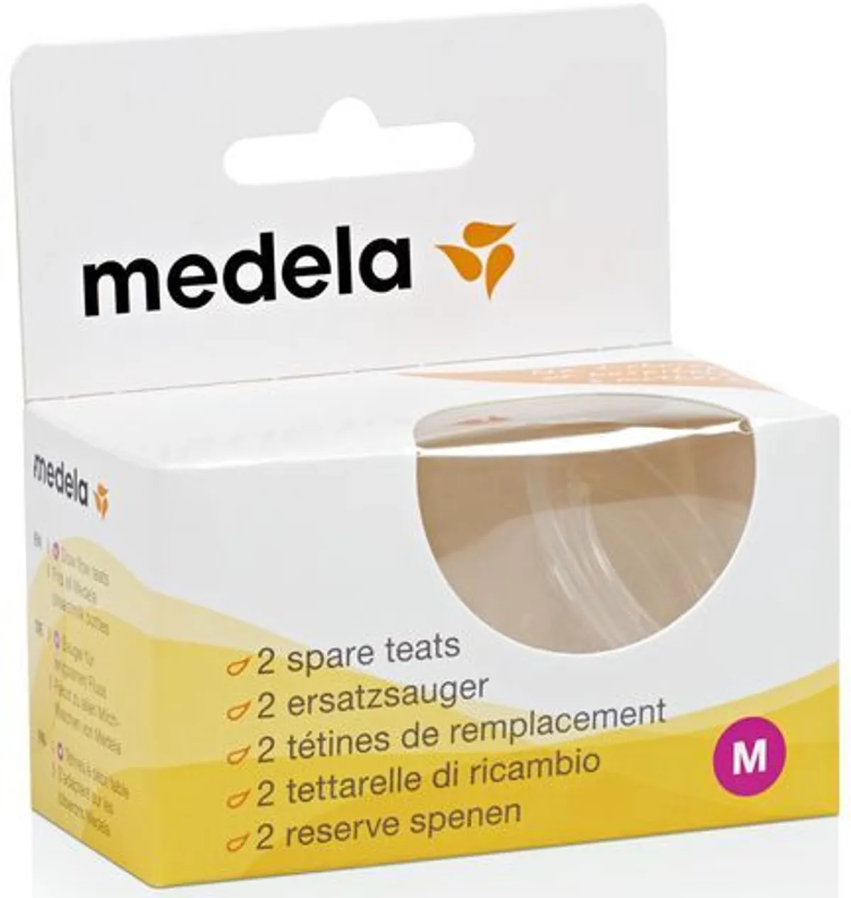 Medela 2 Tétines Silicone Débit Moyen