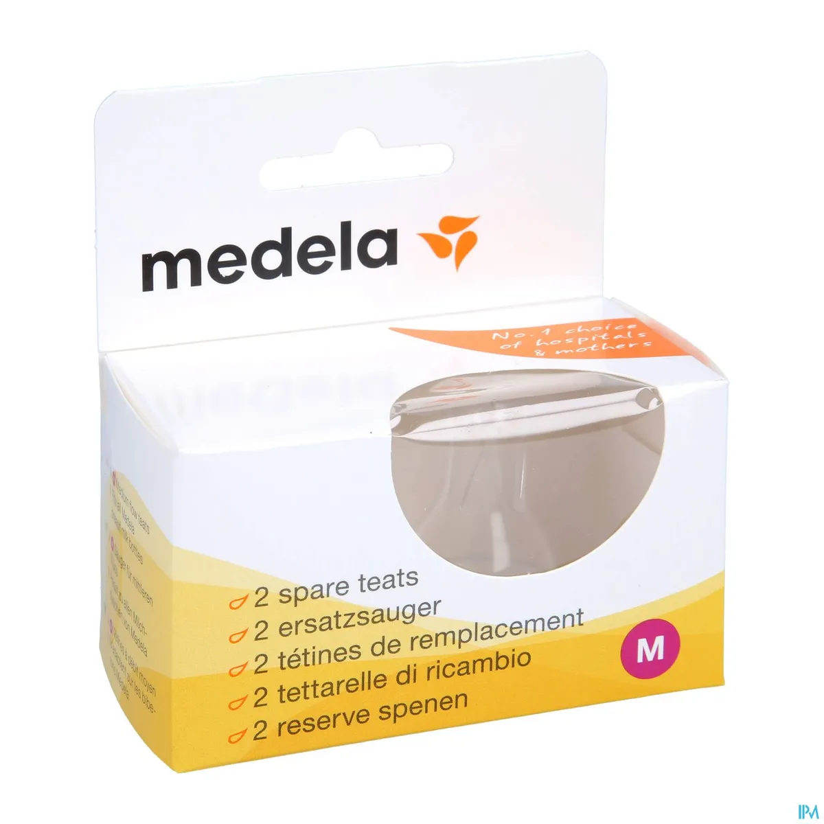 Medela 2 Spenen Silicone Gemiddeld Debiet