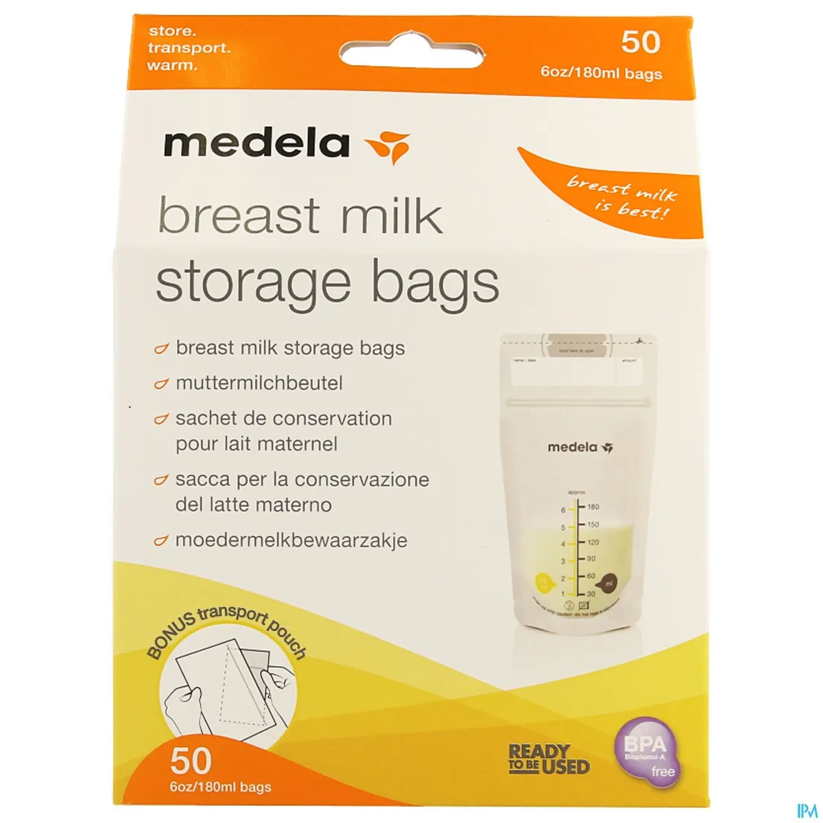 Medela Zakjes Voor Moedermelk 180 ml 50
