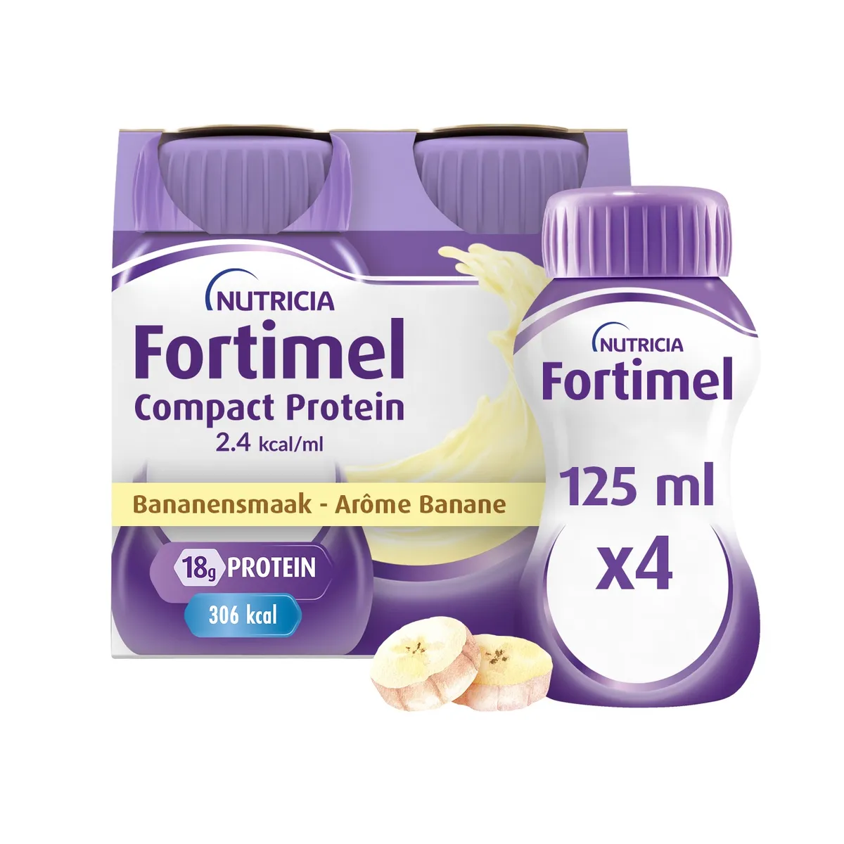Fortimel Compact Protein 2,4Kcal Banane 4x125ml