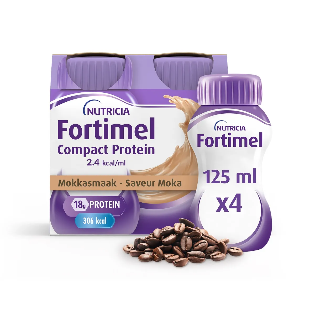 Fortimel Compact Protein 2,4Kcal Moka 4x125ml