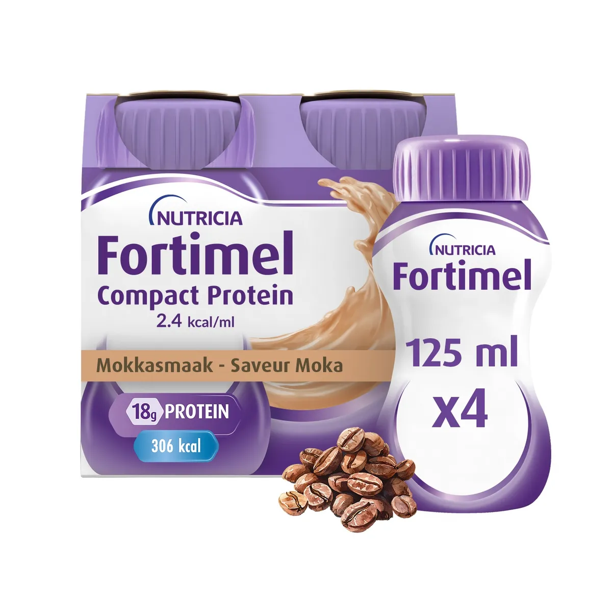 Fortimel Compact Protein 2,4Kcal Moka 4x125ml