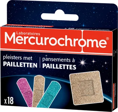 Mercurochrome 18 Pansements À Paillettes