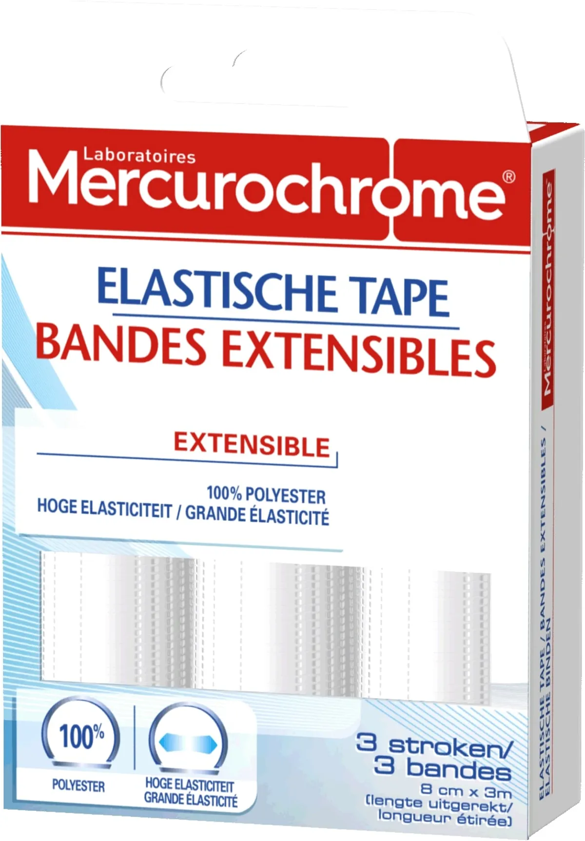 Mercurochrome Rekverband 3 stuks
