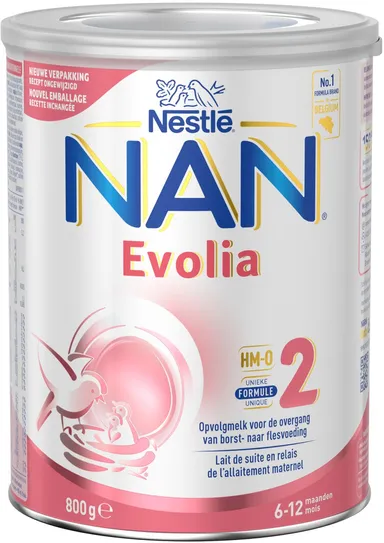 Nestlé Nan Evolia 2 Lait pour Nourrissons 6-12 Mois 800g