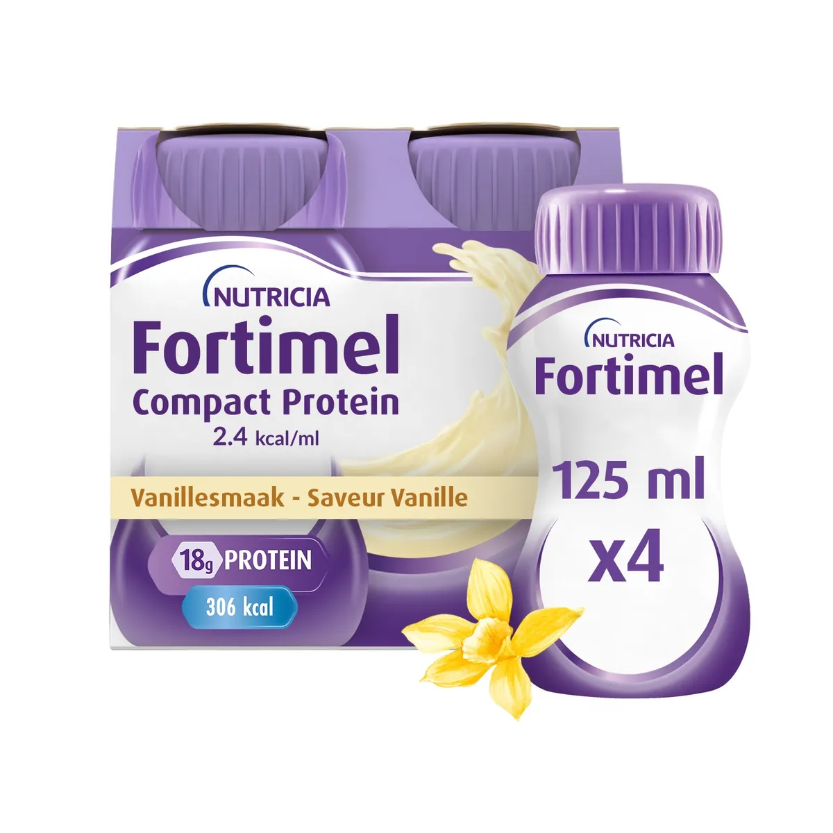 Fortimel Compact Protein 2,4KCal Vanille 4x125ml