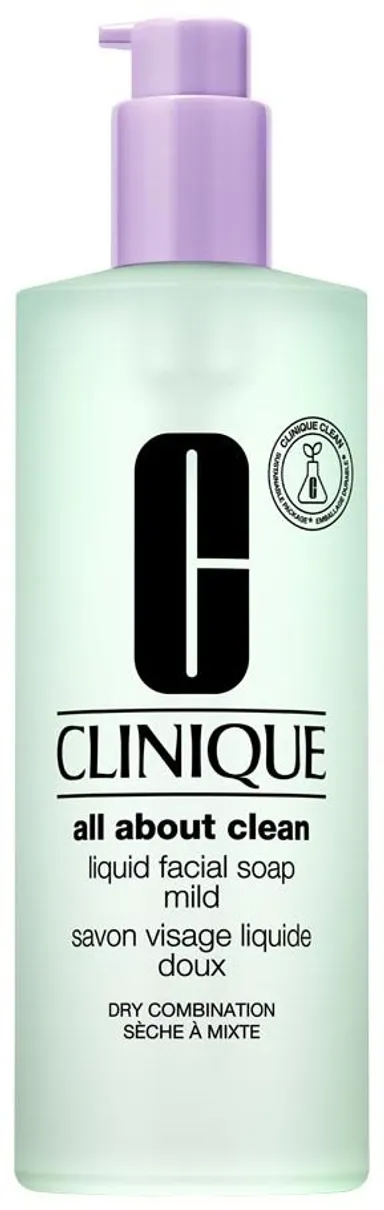 Clinique All About Clean Liquid Facial Soap Droge Tot Gemengde Huid 400 ml