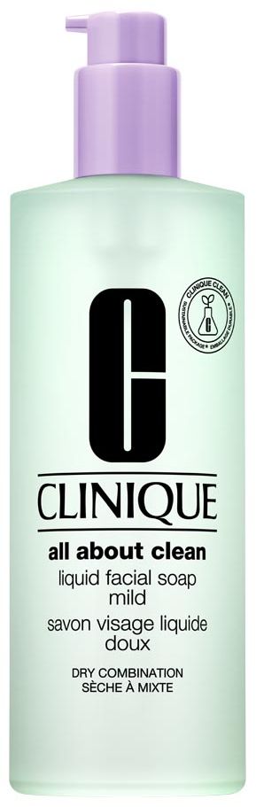 Clinique All About Clean Liquid Facial Soap Droge Tot Gemengde Huid 400 ml - Clinique