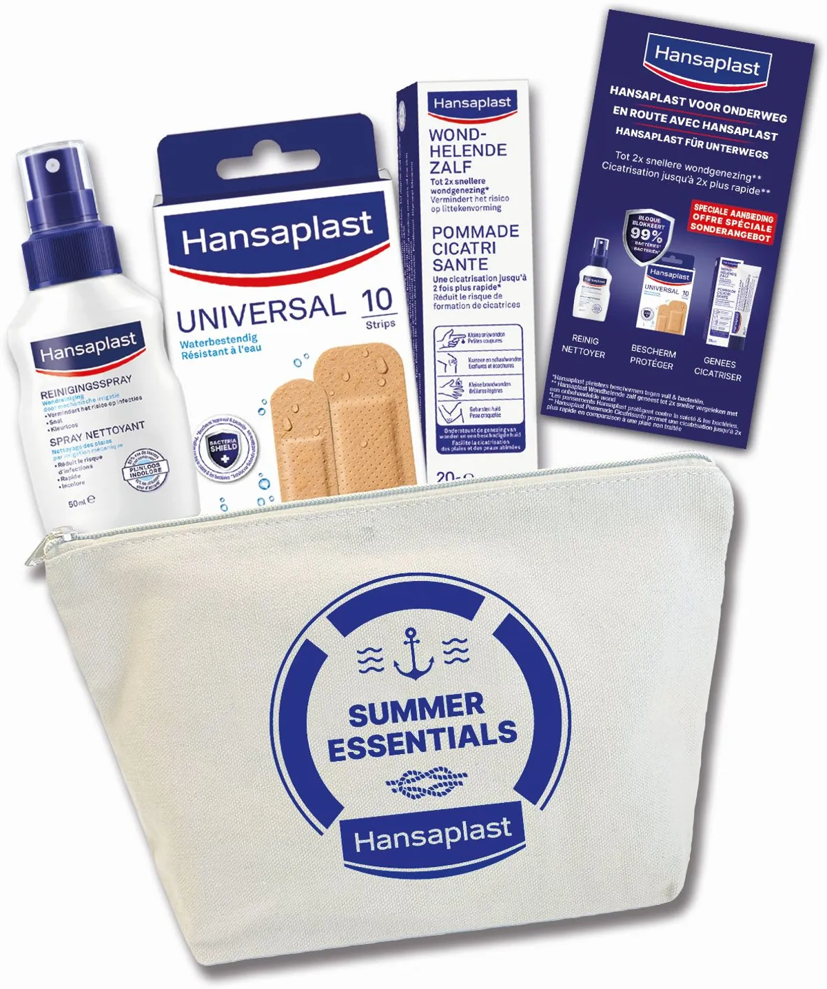 Hansaplast Reisset Wondverzorging 3 Producten