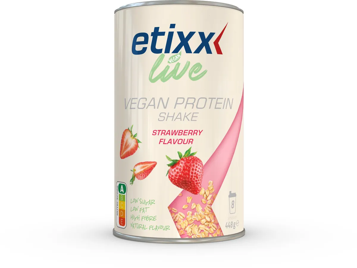 Etixx Live Vegan Protein Shake Strawberry 448g