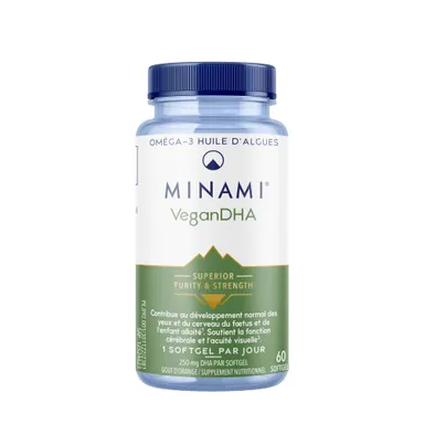 Minami VeganDHA + Astaxanthine 60 Comprimés