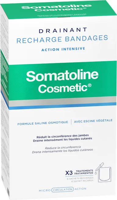 Somatoline Cosmetic Vochtafdrijvende Verbanden Navulset 3 Behandelingen