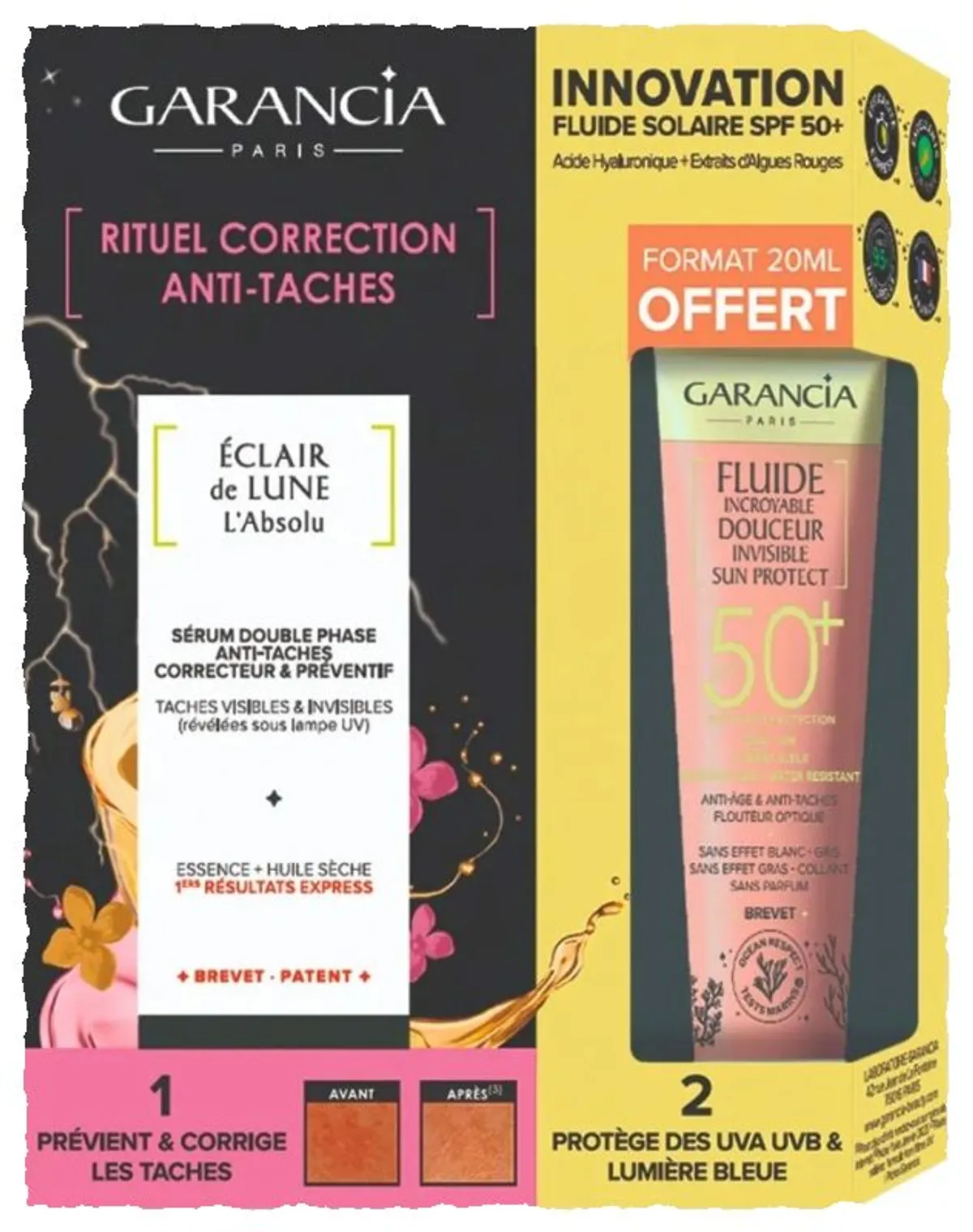 GaranciaRituel Correction Anti-tâches Sérum 30ml + Solaire 20ml