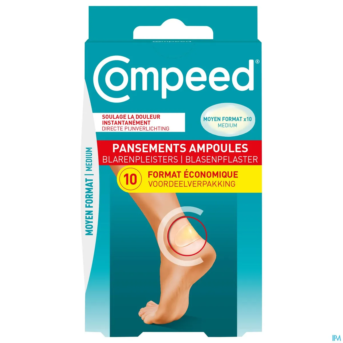 Compeed Pansement Ampoules Moyen Economique 10