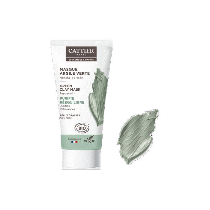 Cattier Gezichtsmasker Groene Klei Mini 30 ml - Cattier