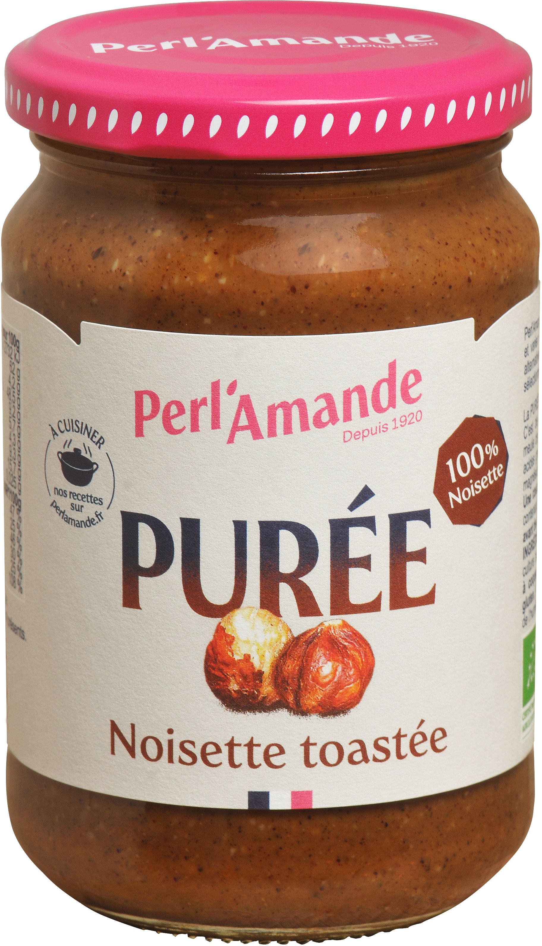 Perl'Amande Hazelnootpuree Glutenvrij Bio & Onbewerkt 280 g - Perl'Amande