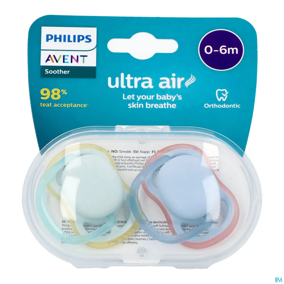 Philips Avent Sucette Air Mix0-6 Mois Neutral