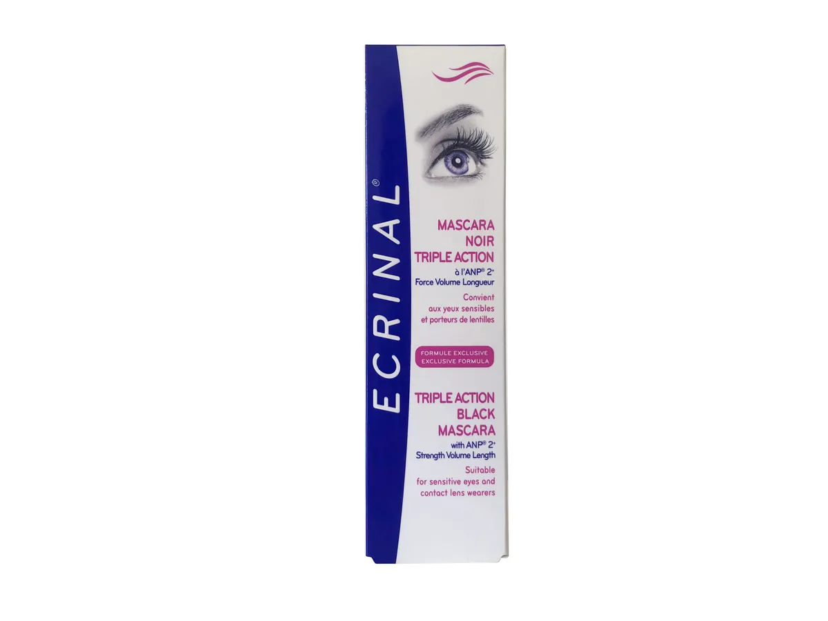 Ecrinal Mascara Triple Action Zwart 7,4 ml