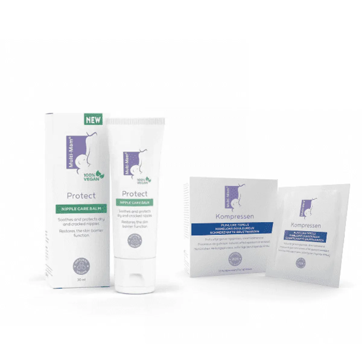 Multi Mam Compresses + Soin Protect Promo Pack