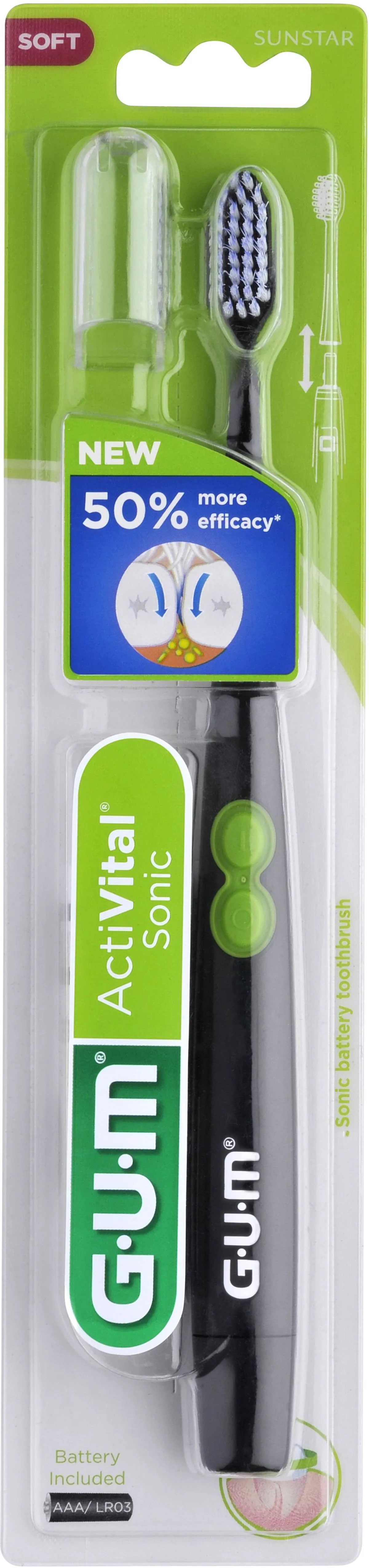 GUM Elektrische Tandenborstel Sonic Daily Batterij