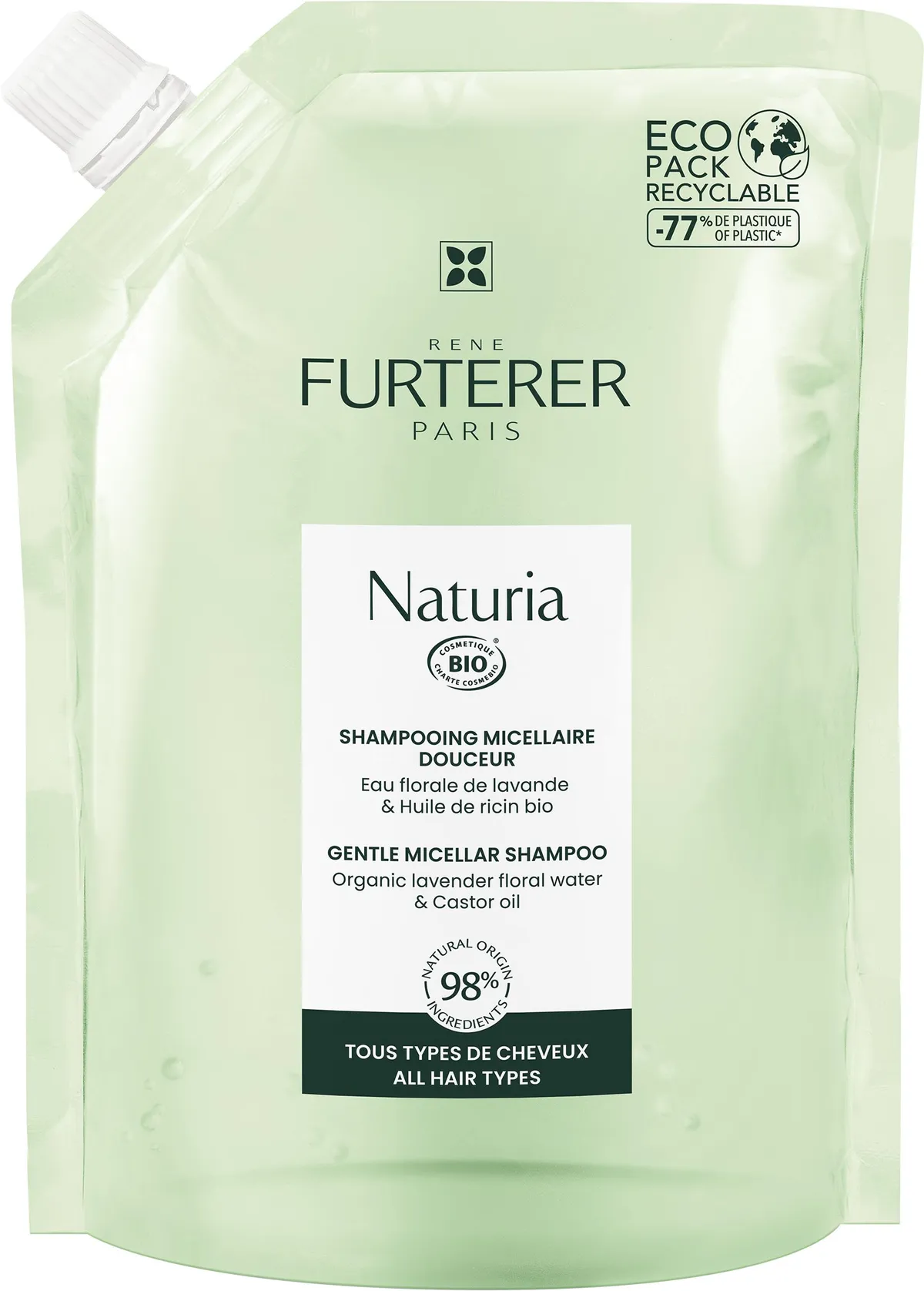 René Furterer Naturia Shampooing Micellaire Douceur Recharge 400Ml