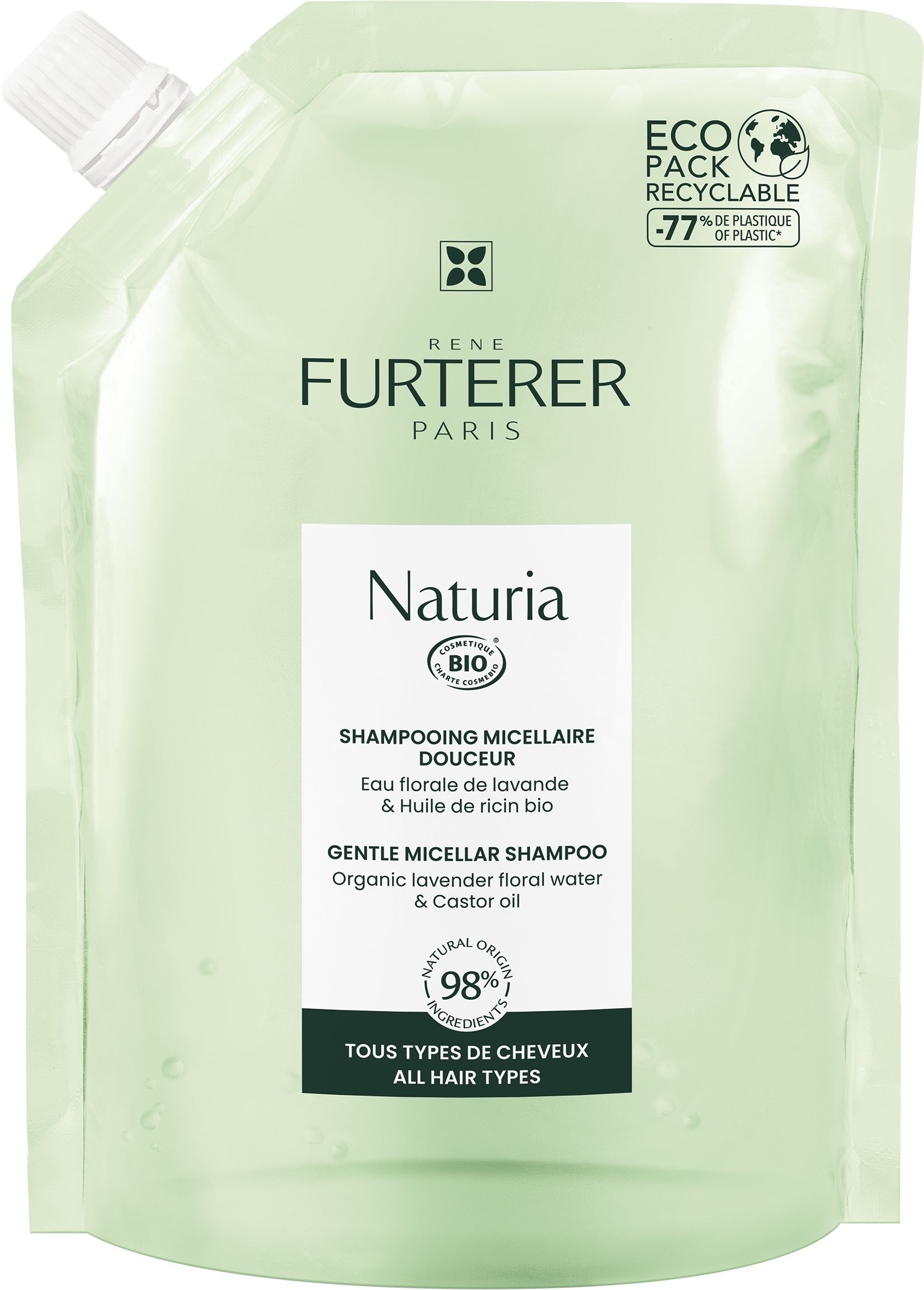 René Furterer Naturia Ultramilde Micellaire Shampoo Refill 400Ml - René Furterer