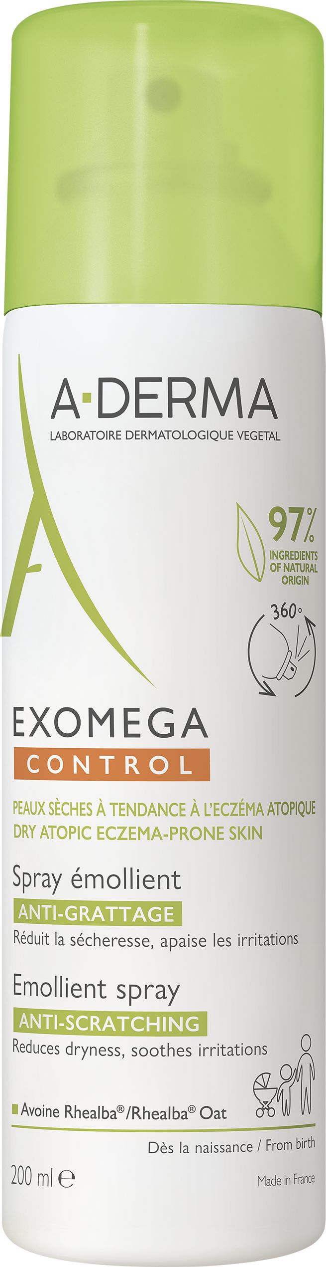 A-Derma Exomega Control Spray Anti-Jeuk 200Ml - A-Derma