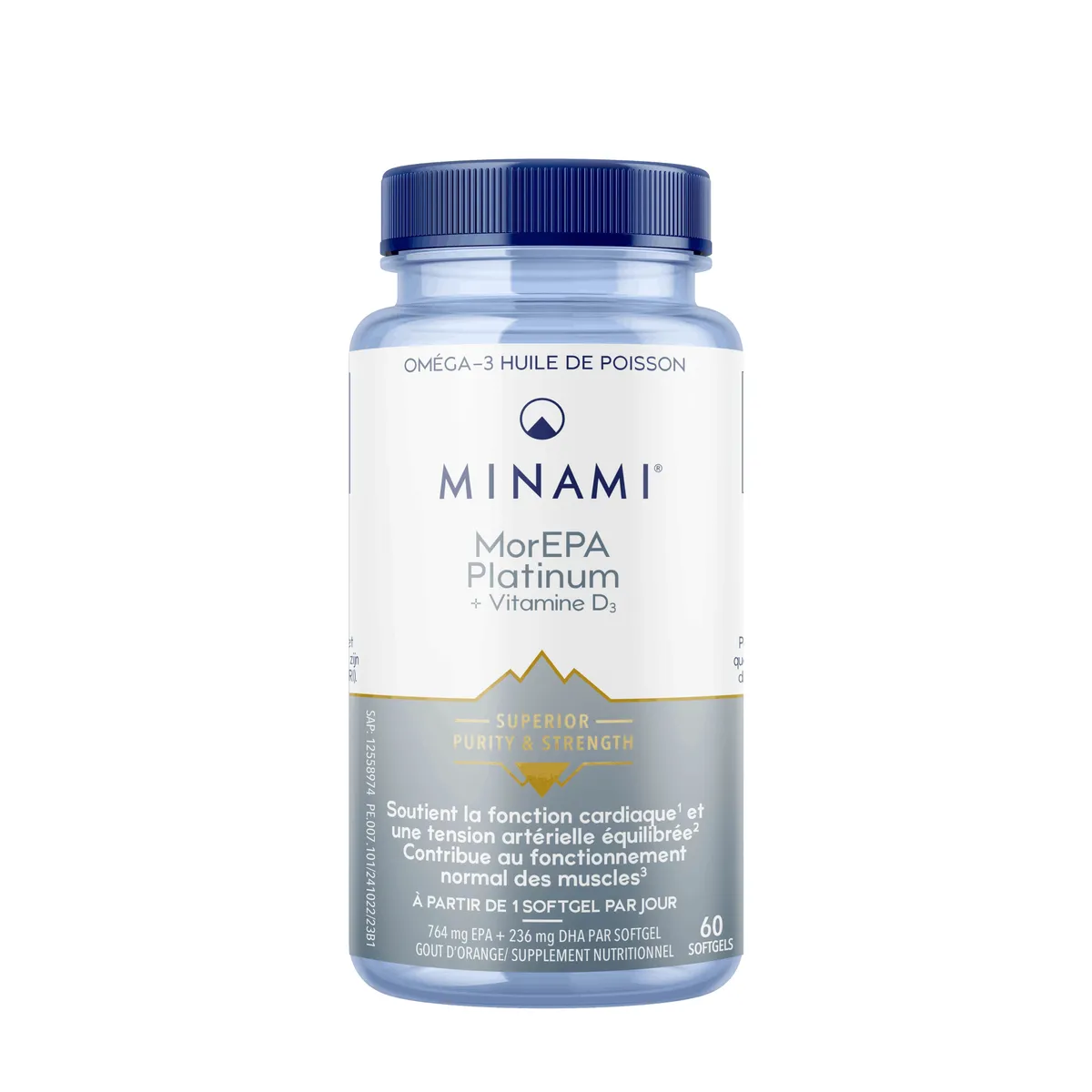 Minami MorEPA Platinum + Vitamine D3 60 Capsules