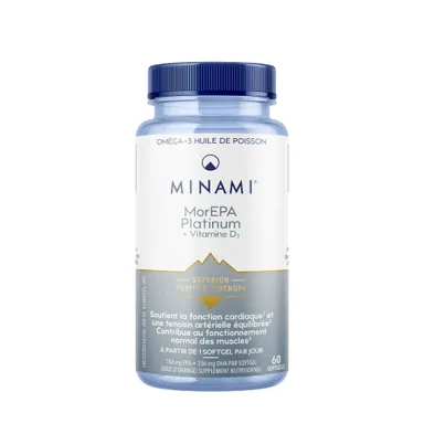 Minami MorEPA Platinum + Vitamine D3 60 Capsules