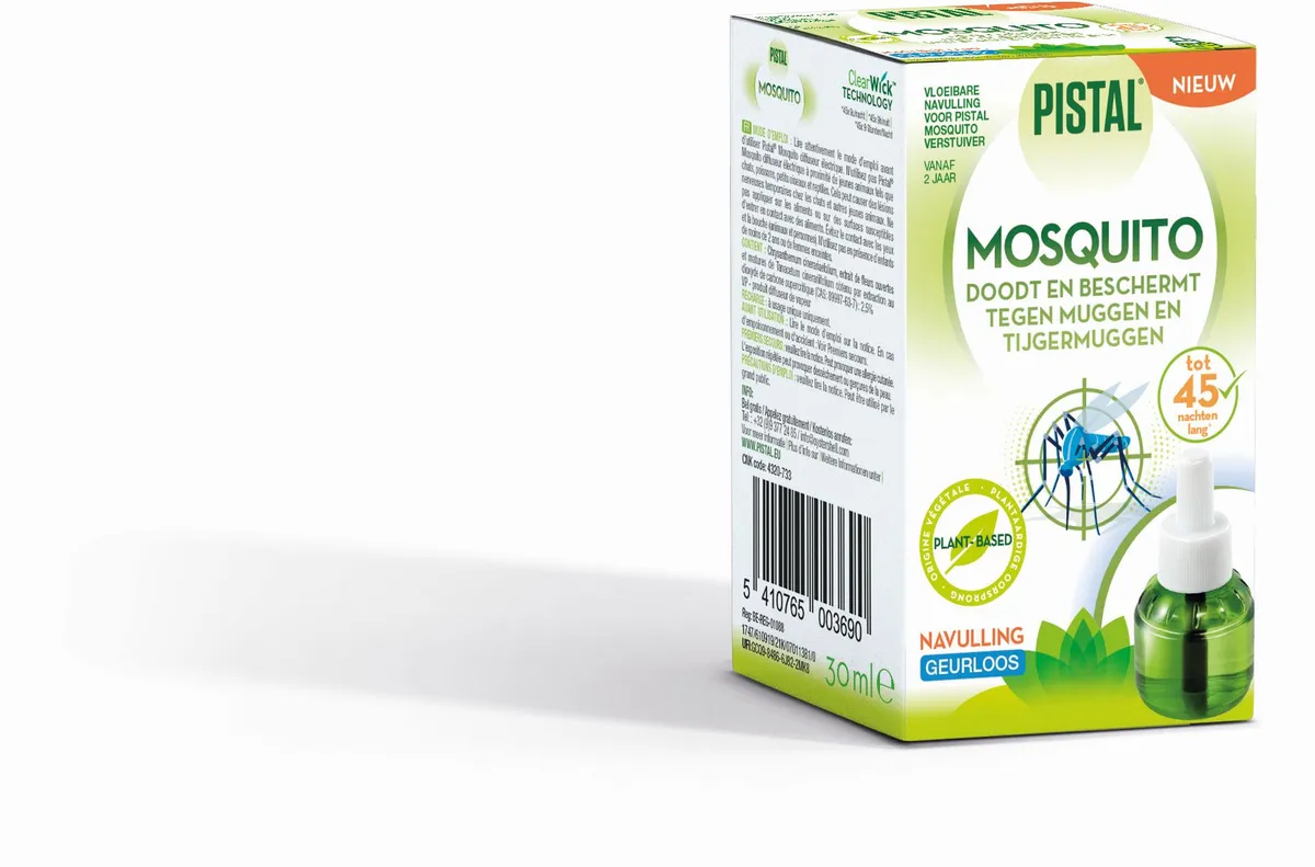 Pistal Mosquito Elektrische Diffuser Navulling 30 ml