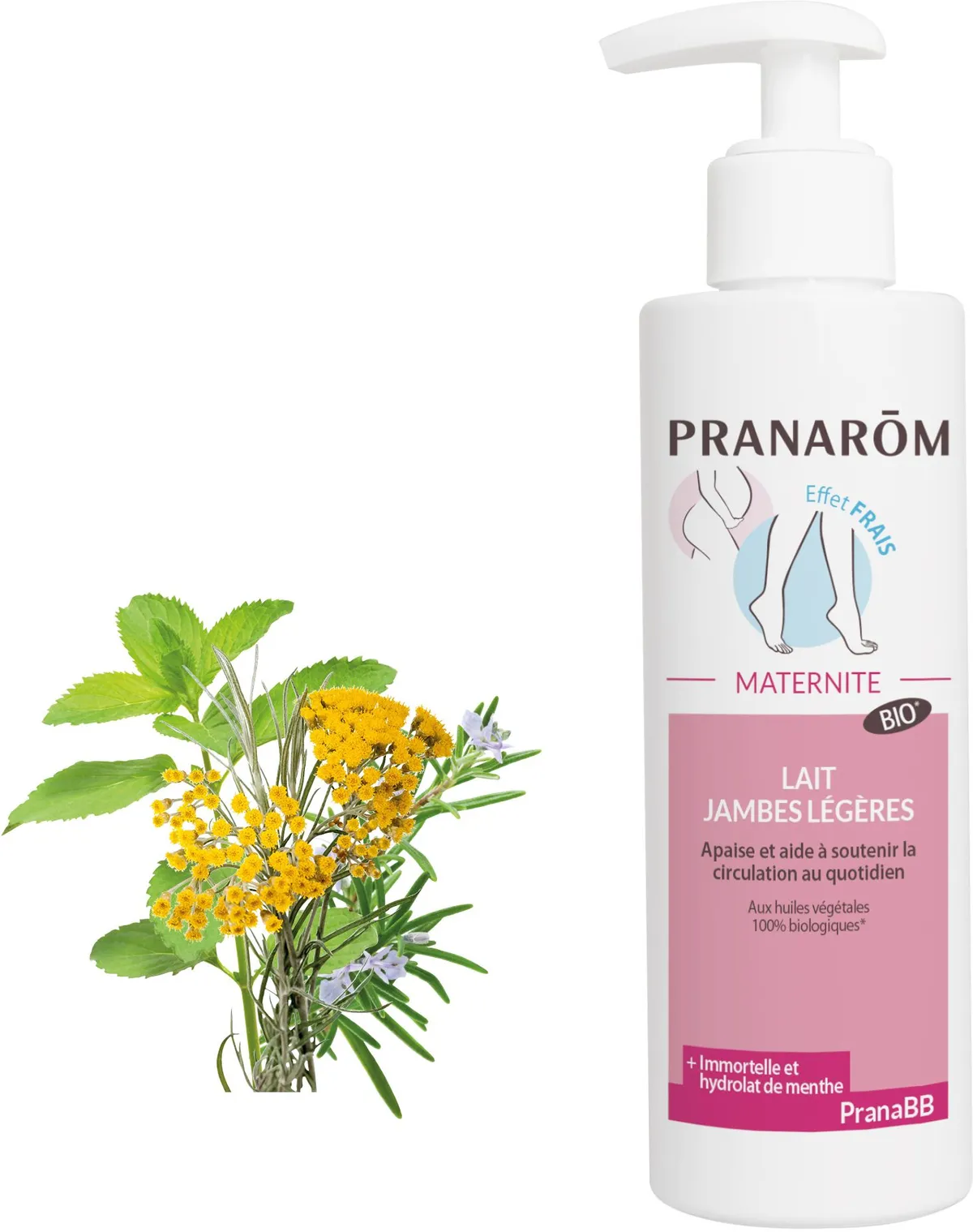 Pranarom Maternité Lait jambes légères 200ml