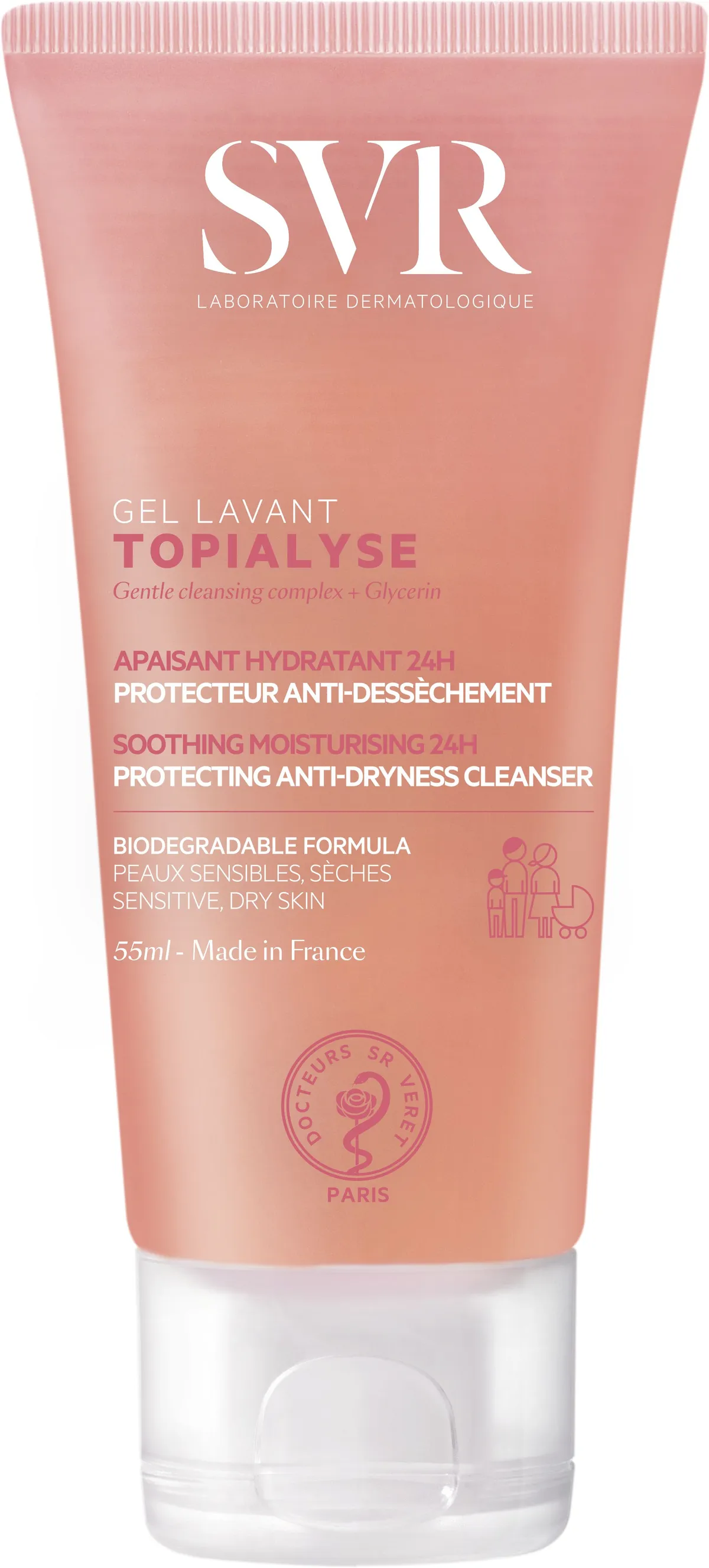 SVR Topialyse Gel Lavant 55ml