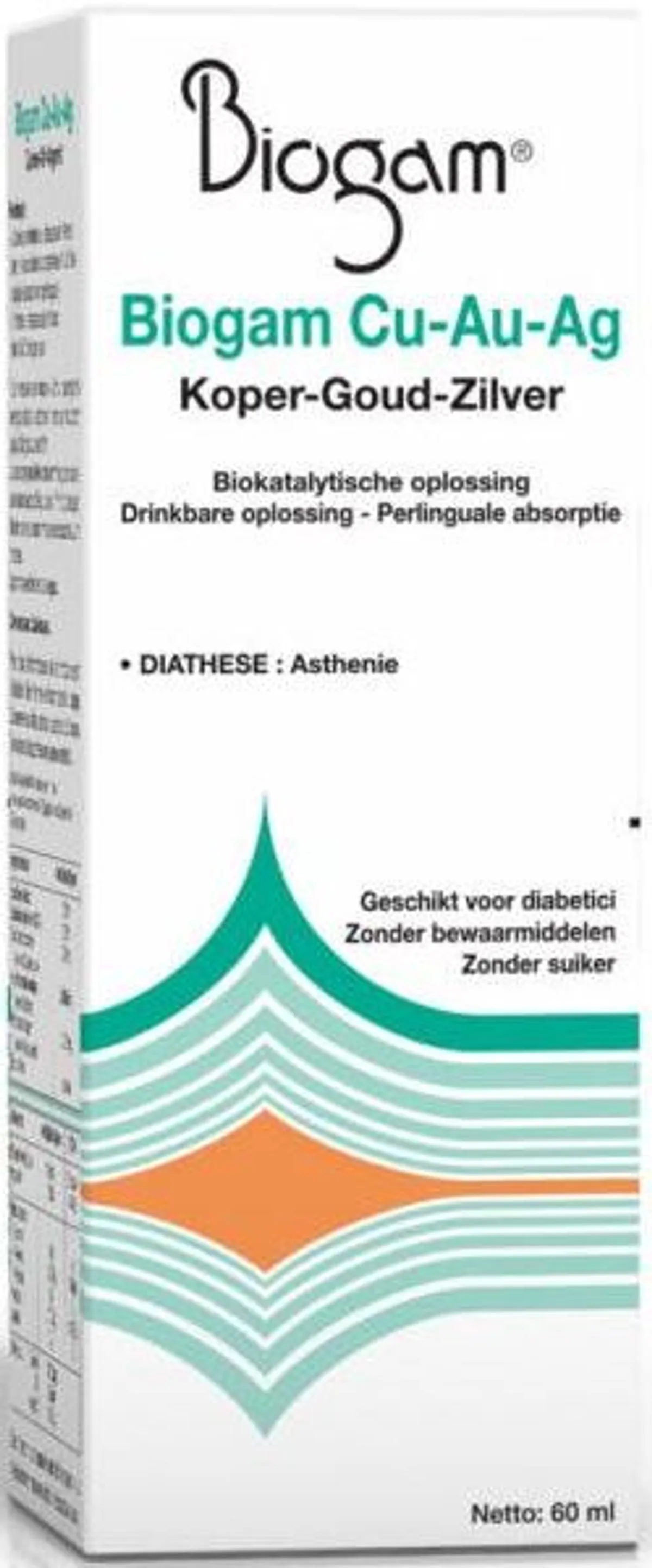 Biogam Koper (Cu) Goud (Au) Zilver (Ag) 60ml