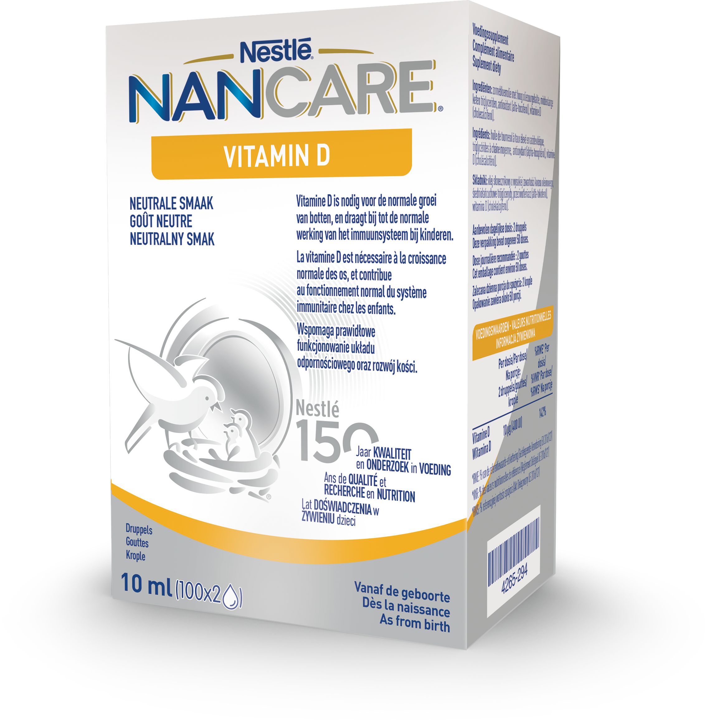 NANCARE Vitamine D Druppels 10 ml - NANCARE