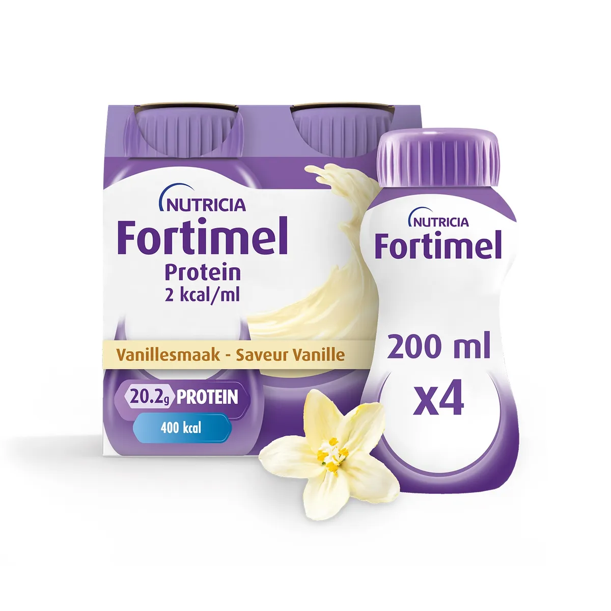 Fortimel Protein 2kcal Vanillesmaak 4x200ml