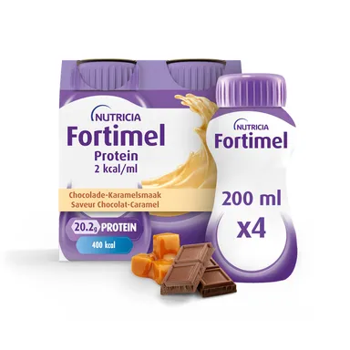 Fortimel Protein2Kcal Chocolade Karamel 4x200ml