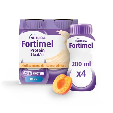 Fortimel Protein 2kcal Abrikoossmaak 4x200ml