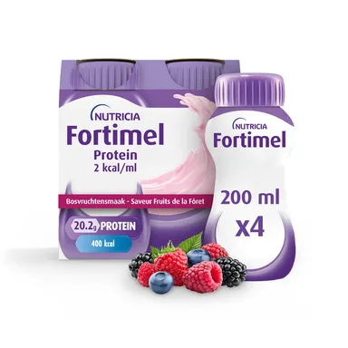 Fortimel Protein 2kcal Bosvruchtensmaak 4x200ml