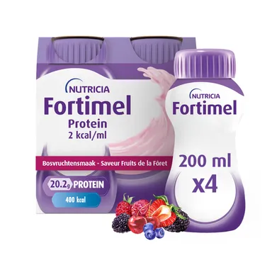 Fortimel Protein 2kcal Bosvruchtensmaak 4x200ml