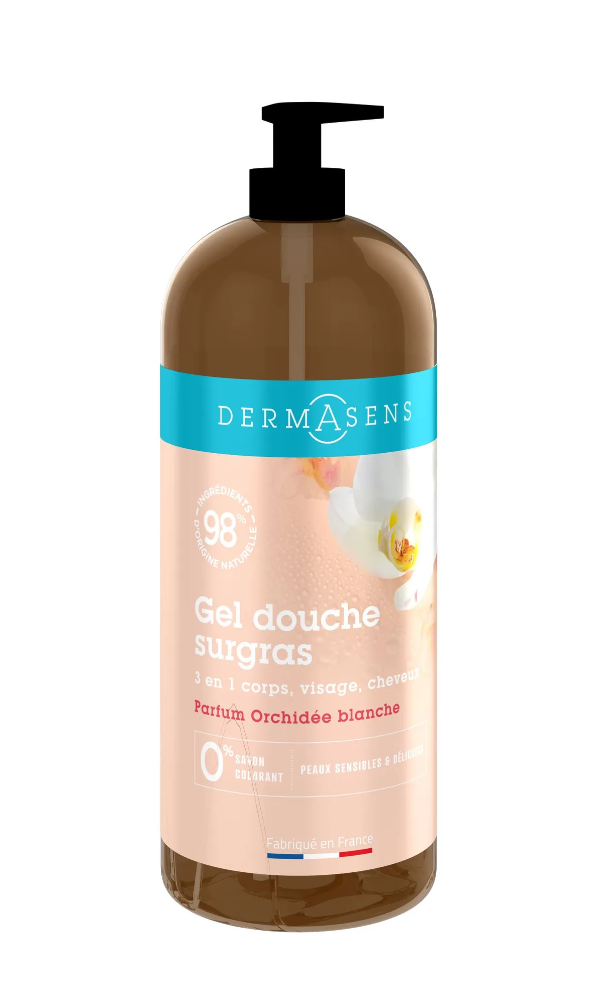 Marque Verte Dermasens Gel Douche Surgras Orchidée 1L