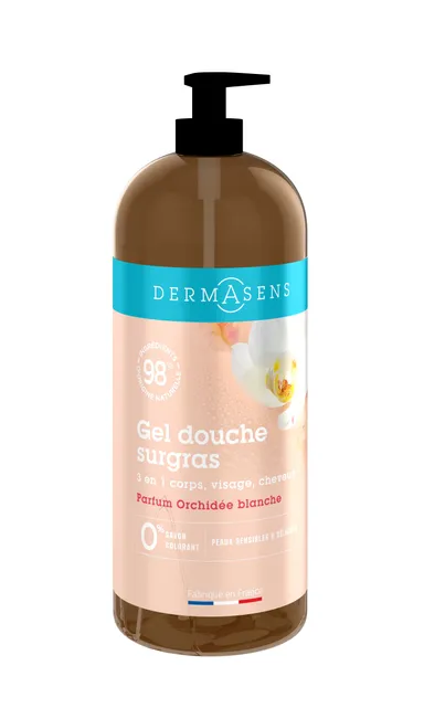 Marque Verte Dermasens Gel Douche Surgras Orchidée 1L