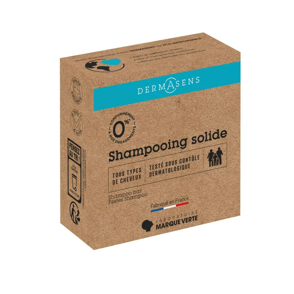 Marque Verte Dermasens Shampooing Solide 25g